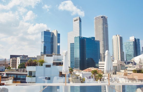 הנוף של תל אביב מגג מלון הנורמן
